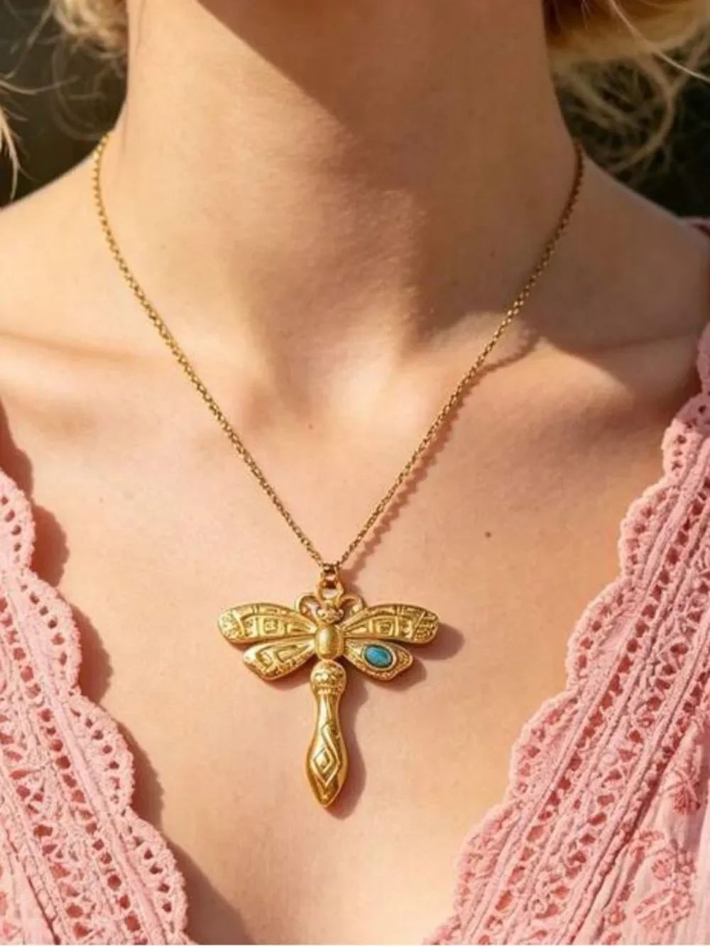Dragonfly Pendant Necklace S1462
